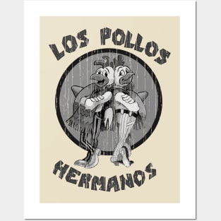 Vintage Los Pollos Hermanos - Brown Pencil Posters and Art